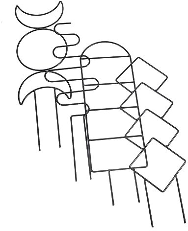 TOYANDONA 4pezzi in Metallo per Piante in Supporto per Piante Rampicanti Forniture per Struttura per Rampicanti Supporto per