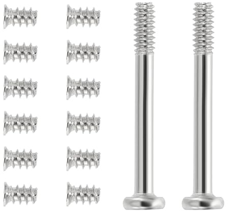 PATIKIL 100Pz Kit Viti Per Ventole Computer, #6-32 x 30mm & M5 x 8mm Viti Lunghe E Corte Per Montaggio VentolePz Per DIY Riparazione Dissipatori Scheda Madre, (Argento, 50Pz Ogni Tipo)