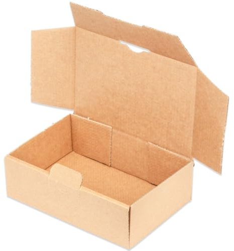 kartonprimus Maxi-cartoni per lettere, 160 x 110 x 50 mm, MB-1, confezione pieghevole, stabile, per posta DHL, spedizione DIN A6, spedizione di libri, spedizione (100 pezzi)