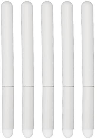 5 st runda huvud läppborstar, bekväma sminkverktyg i syntetfiber, resefest citat läppstiftssats