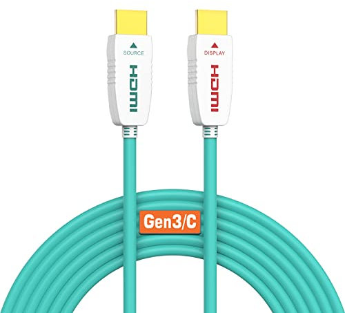 RUIPRO 8K Fibre Optic HDMI Cable 3M Ultra High Speed HDMI 2.1 48Gbps 8K@60Hz 4K@120Hz Dynamic HDR eARC HDCP 2.3, Compatible with TV, Laptop, Projector, PS5, Xbox Series X, AVR, Blu-ray Player