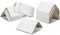 IDL Packaging Kantenschutz aus Karton 5,1 x 5,1 x 7,6 cm, 50 Stück, Weiß, 0,3 cm dick - V-Board Kantenschutz für Paletten - Regelmäßige Kartonecken für den Versand - Nachhaltige Verpackung