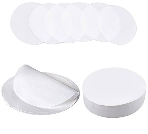 WHPromLang 500PCS Burger Paper 3.14'' Baking Parchment Circles Burger Separator Discs for Kitchen Baking Beef Burger Patties Springform Cake Tin Round Cake Tin, White