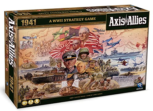Renegade Game Studios Axis & Allies: 1941 - A WWII Strategy Board Game, Renegade Game Studios, Epic War Game Set in 1941, Struggle for Supremacy, Ages 12+, 2-5 Players, 1-3 Hour Playing Time