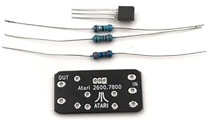 [Delar av videospel] 10 st for Atari 2600/7800 Composite Video/Audio Mod AV Kit Audio Booster [Ersätt] (Color : Only Board)