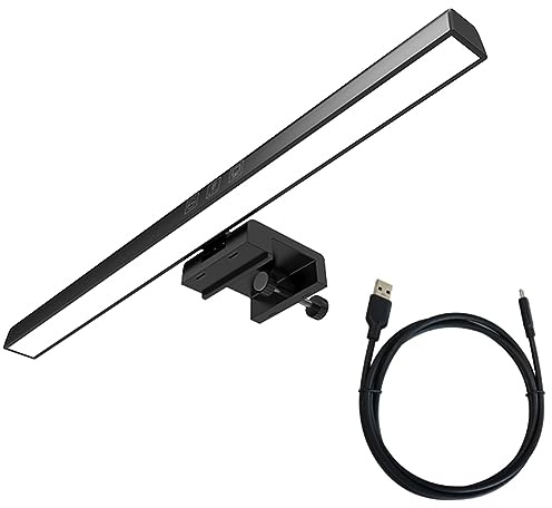 Funfob Barre Lumineuse De Moniteur, Lampe De Bureau à LED Lampe D'Ordinateur à Intensité Variable Lampe De Protection Des Yeux Lampe Lecture USB Barre Lumineuse D'éCran De RéTroéClairage