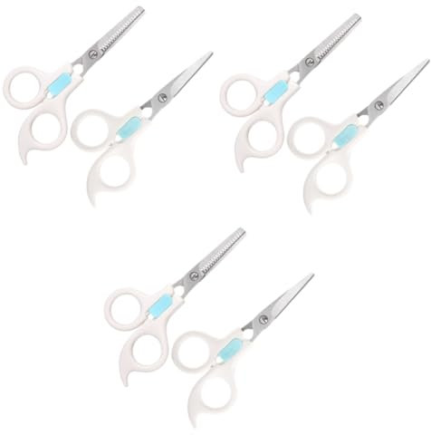 minkissy 6pièces Ciseaux De Coiffure Pour Garçon Fille Ciseaux à Épaissir Et Outils De Coiffure Sécurisés Pour Usage Domestique