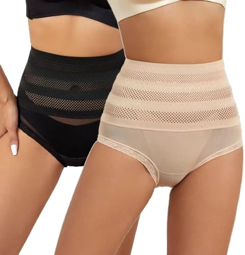SOLO ACTFIT Mutande Donna Mutande Pancera Contenitiva Intimo Vita Alta Perizomi Intimo Modellante Dimagrante Guaina Pancera Pancia Piatta Slip Shapewear Elastic Senza Cuciture Culotte Sheer Mesh