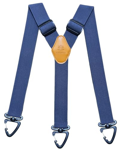 SULIHUA Men's Suspenders,Men's BracesY-shaped 3 Rotatable Triangular Non-slip Buckle, Elastic Webbing Suitable for Business Outdoor Daily Use