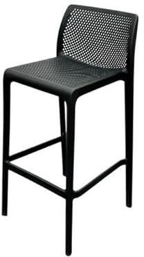 Black Stacking Bar Stools, Black Kitchen Stools, Stacking High Stool