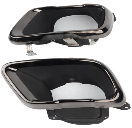 TILIEINE Tubo para Escape Coche Juego de Puntas de silenciador de Escape cromadas y Negras para BMW G05 M Sport 2019+ con Elegante moldura Final. Silenciador Escape