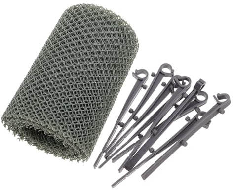 GALPADA Malla para Tabla de Esquí de Plástico Resistente, Protector de Snowboard Anticongelante, Piel de Malla Portátil y Reutilizable, Diseño Hexagonal Gris para Deportes de Invierno