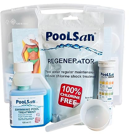 PoolSan Small Non-Chlorine Chemical Maintenance kit for Above-ground Swimming Pools up to 10ft