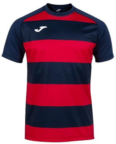 Joma - Camiseta Manga Corta prorugby II, Talla XL, Color Marino Rojo
