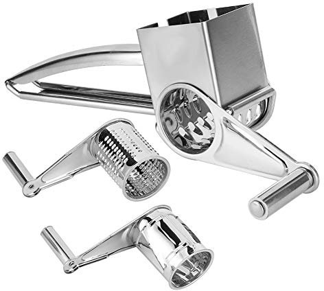 Pialla per formaggi, grattugia per formaggio in acciaio inox Grattugia per formaggio, 3 diversi fusti girevoli Grattugia da appendere multifunzione per ristorante per hotel