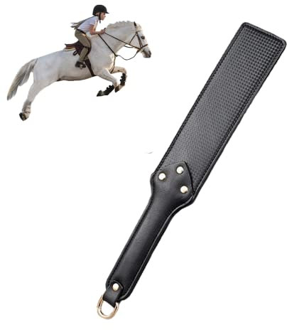 Horse Riding, Riding Crop Whips for Adults for Outdoor Sports, Soft PU Leather Equestrian Whip Hand Paddle for Horse Daily Training