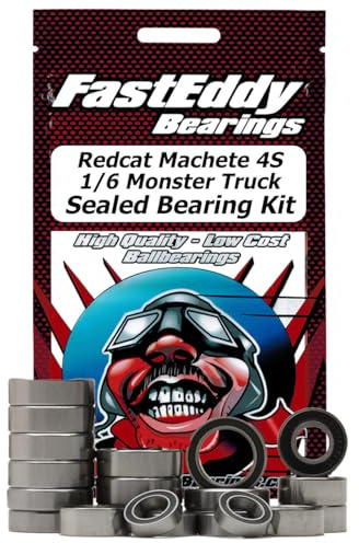 FastEddy Bearings Compatible with Redcat Machete 4S 1/6 Monster Truck Sealed Bearing Kit