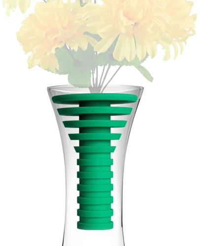 UYX Cemetery vase Rubber Insert, Fixed vase Insert, Fixed Flower Wind Resistant, Cemetery Decoration, Used for Cemetery vases(Green)