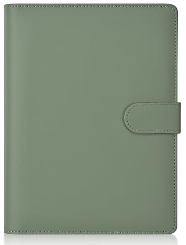Szaboviktoria A5 Ringbuch,Binder,Ordner,Ringbuch A5 Nachfüllbar, Kann für Arbeit, Studium, Aufnahme Verwendet Werden,Innenpapier Nicht Enthalten,Olivgrün