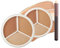 3 Shades Cream Concealer Palette with Brush – Full Coverage, Waterproof & Vegan | Corrects Dark Circles, Redness, Scars | Highlight & Contour for All Skin Tones (2025 New Mini Design) (three color, 2)