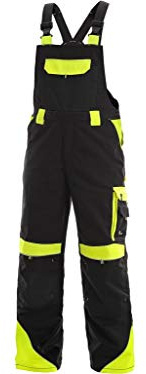 CXS Sirius Brighton - Herren Arbeitslatzhose mit Kniepolstertaschen und reflektierende Streifen - Hochwertige, komfortable und atmungsaktive elastische Arbeitsoveralls für Herren mit modernem Schnitt