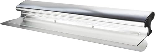 WABROTECH Espátula ergonómica con mango manejable de 120 cm – Espátula ancha de mano de 1,2 kg – Espátula de fachada de aluminio para masilla de pared y techo – Herramienta para paneles de yeso de