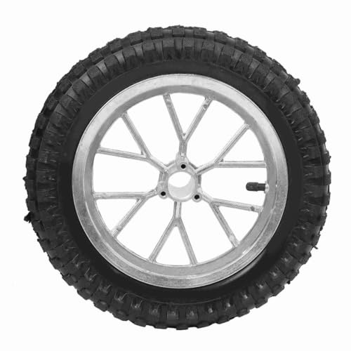 Tbest Pitbike-däck 12 tum, motorcykeldäck, powersporthjul och däckprodukter, 12,5 x 2,75 tums motorcykel framhjul med fälg, lämplig för Coolster 49 Ccm 2-Taini dirtbike