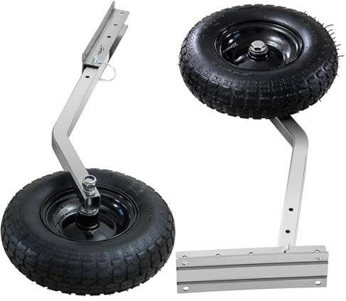Migoda Premium Boat Launching Wheels - 12 Transom Wheel with 500lbs Capacity, Quick Release Pins for Aluminum & Inflatable Boats