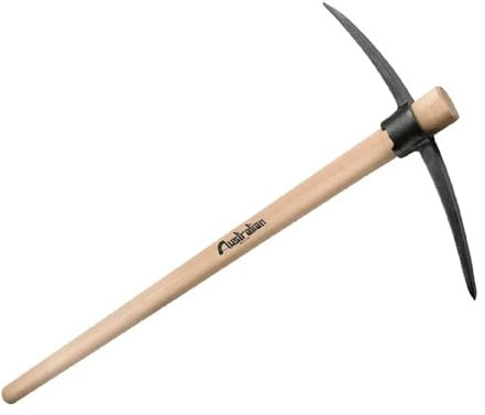 La zappa Schweizer Spitzhacke mit Griff aus robustem Holz, 91 cm (2,5 kg)