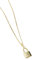 Einzelstück® Halskette mit Schloss Anhänger 925 Silber I personalisierbar mit Gravur I 14K vergoldet I Damenkette I Silberkette Collier Love Lock (Gold)