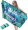 Toalla Playa Grande, 90x180cm Toalla Microfibra Prevención de Arena, Toallas de Playa Ligera y de Secado Rápido, Aplicable a Playa,Gimnasio,Viajes,Sauna