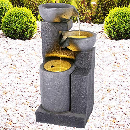 Fontaine Cascade de Jardin et d'Intérieur avec Lumière LED 230/12V, 71 cm