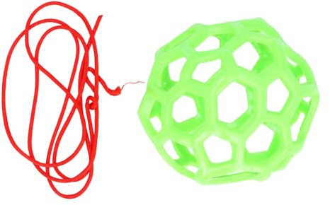 OFFAXE Pferde Leckerli Ball, Heu Futterspender Spielzeug Ball zum Aufhängen, Futterspielzeug für Pferd, Ziege, Schaf, Stressabbau, Pferdestall, Paddock Rest (Green)