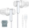 USB C Headphones for iPad Pro iPhone 16 15 Pro Plus, USB Type C Earphones HiFi Stereo USB C Wired Earbuds Microphone Volume Control for Samsung S24 Ultra S23 S22 Note20 A55 Pixel 9 8 7