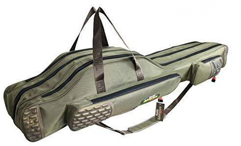 Traper Versteift Rutentasche Adventure I Rutenfutteral 2/3 Fächern 140/160cm (140cm / 3 Fächer / 39103)