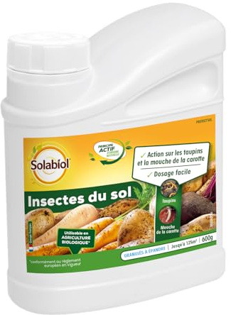 SOLABIOL Insectes du Sol - Granulés - Jusqu'à 125m² - 600g