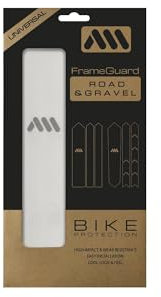 All Mountain Style Rahmenschutzfolie 200 µm - Transparente & Matte Lackschutzfolie – Micro‑Wabe PVC, selbstklebend, UV‑stabil – für Gravel & Rennrad – entwickelt in Barcelona - Clear/Silver