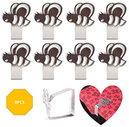 Sourcemall 8 Packungen Tischdeckenklammern, Bienenähnliche Edelstahl-Tischdeckenklemmen, ideale Tischdeckenhalter für Zuhause, Picknick, Party