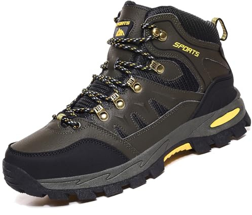 VTASQ Chaussures de Randonnée Antidérapantes pour Hommes Femmes Bottes Chaussures de Trekking Respirant Chaussure de Marche Vert-41EU
