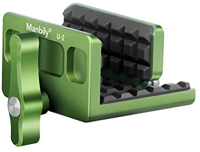 Manbily Shooting Saddle Clamp Rest Head for Shooting Stick Tripod Hunting-Green (U-2)