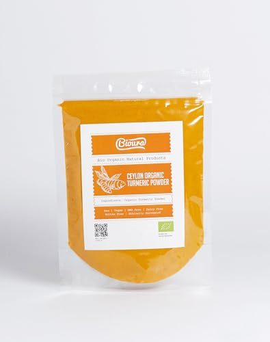 Bioura Ceylon Turmeric Powder 100g, High Curcumin Content, Pure SriLankan Goodness