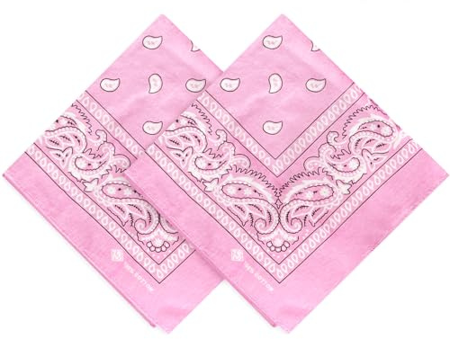 ZENO Bandana – 100% Cotton & Natural Fibers – Bandana Scarf with No Polyester – Premium Quality – Soft, Durable & Machine Washable – For Men & Women – Unisex & Kids - 2 Pack
