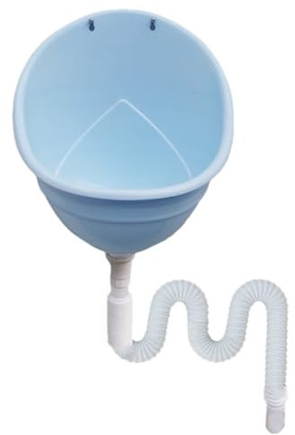 Urinal Urinalbecken Pissoir Wandurinal Wandpissoir - Einfach und Wasserlos mit 150cm Abflussrohr für Camping Garten Keller Baustelle WC