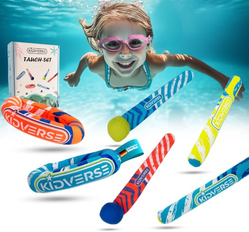 KIDVERSE Jeux Piscine Enfant - Jeux de Plongée - Jouet Piscine - Jeu d´Eau
