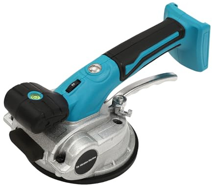 Tile Vibration Tools, 6 Speeds Adjustable Suction Cup Tile Vibration Machine（2 Batteries Include, Automatic Leveling Hand-held Tile Tiling Machine, 21V 12000mAh 18000r/min for Floor, Tile, Wall