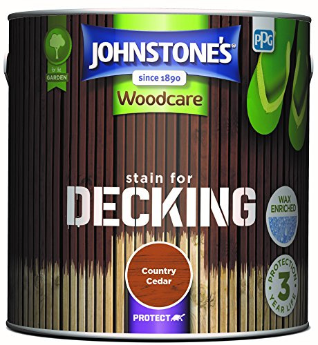 Johnstone's Woodcare Stain for Decking - County Cedar 2.5L