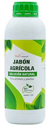 FINCA CASAREJO Jabón Agrícola (potásico) de 1 Litro - Solución Natural contra los Hongos y Plagas como el Pulgón en Plantas - Limpiador Orgánico para las Hojas de los Árboles y Plantas