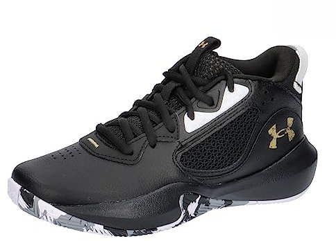 Under Armour Unisex Grade School Ua Lockdown 6 Basketball Shoes Court Performancence, Black, 36 EU