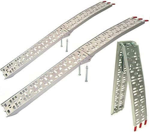 2 Stück ALU Rampen Set Auffahrrampe 680kg Verladerampe 06068 Klappbar faltbar