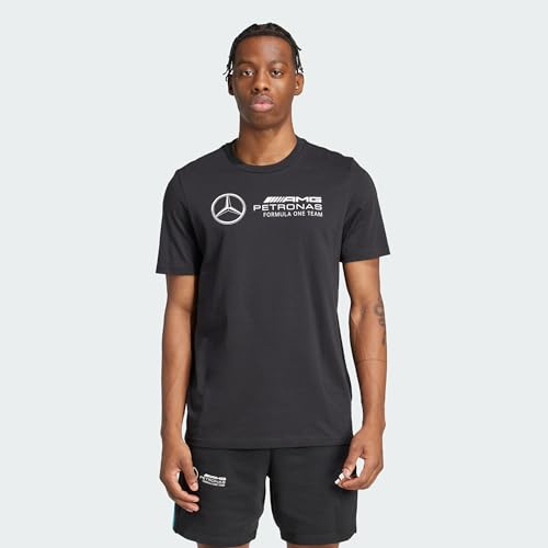 adidas Herren Mercedes - AMG Petronas Formula ONE Team DNA Graphic Tee Men, Black/White, XL